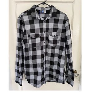 H&M DIVIDED Slim Fit Plaid Shirt